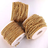 2M Miami Cuban Stainless Steel Chain for DIY Necklace Bracelet