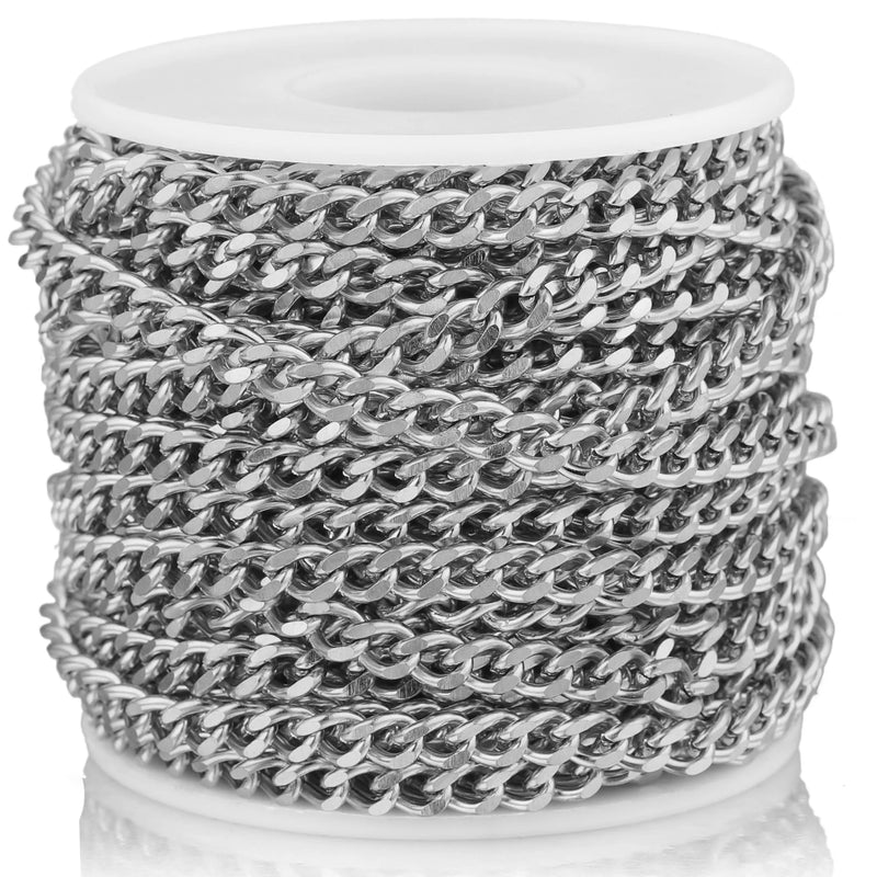 2M Miami Cuban Stainless Steel Chain for DIY Necklace Bracelet