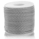 2M Stainless Steel 2/3mm Plated Box Chains DIY Necklace Bracelet Anklet Making