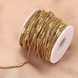 2M Stainless Steel 2mm Pinch Chain for DIY Jewelry