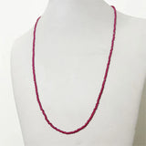 2MM 3MM Ruby Spinel Necklace Natural Stone Jewelry Choker Collier