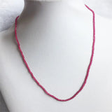 2MM 3MM Ruby Spinel Necklace Natural Stone Jewelry Choker Collier