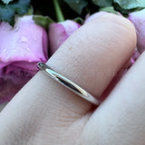 Tungsten Wedding Ring 8mm Band Polished Finish Comfort Fit