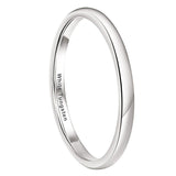 Tungsten Wedding Ring 8mm Band Polished Finish Comfort Fit