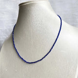 2MM Clear Sapphire Spinel Necklace Faceted Jewelry Healing Power Stone