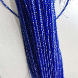 2MM Clear Sapphire Spinel Necklace Faceted Jewelry Healing Power Stone