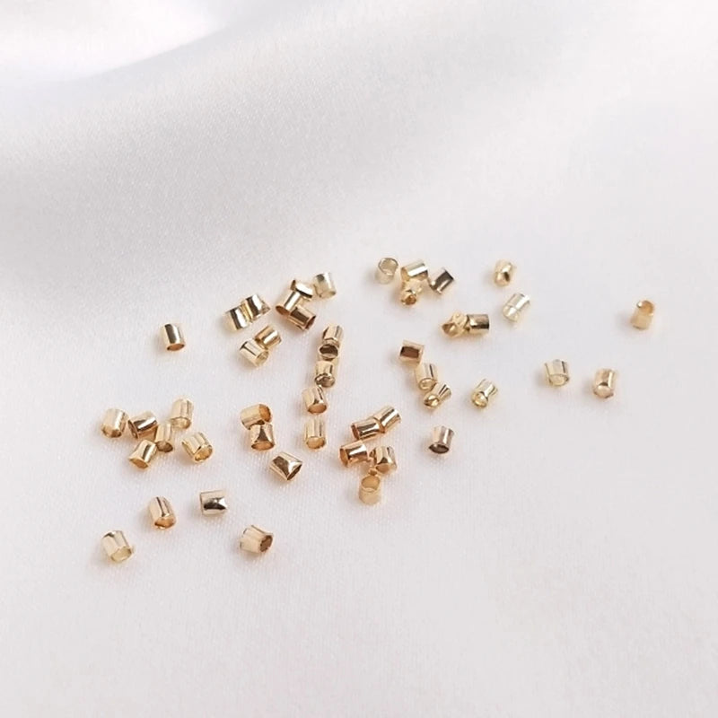 Copper Snap End Beads Clip Buckle Positioning Crimps DIY Jewelry