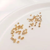 Copper Snap End Beads Clip Buckle Positioning Crimps DIY Jewelry