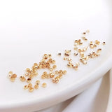Copper Snap End Beads Clip Buckle Positioning Crimps DIY Jewelry