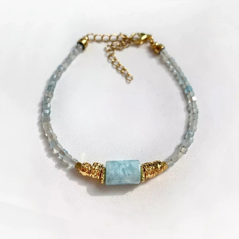 Natural Lapis Lazuli Sunstone Amazonite Stone Bangle