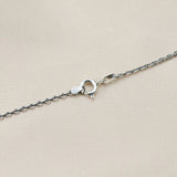 2MM Round Cable Necklace Chain Solid 925 Sterling Silver DIY Jewelry Supplies