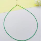 2MM Small Stone Crystal Jewelry with 925 Sterling Silver Necklace