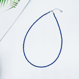 2MM Small Stone Crystal Jewelry with 925 Sterling Silver Necklace