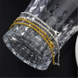 2MM Silver 925 Twist Chain Anklets for Women Christmas Party Accessory