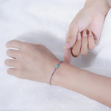 2MM Zirconia Bracelet 925 Silver Bangle for Women