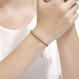 2MM Beads Hand-Woven Adjustable Bracelets for Men and Women