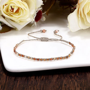 2MM Beads Hand-Woven Adjustable Bracelets for Men and Women