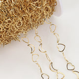 2M Stainless Steel Chain Love Heart Moon for Jewelry Making DIY