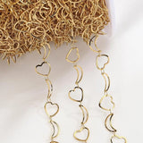 2M Stainless Steel Chain Love Heart Moon for Jewelry Making DIY