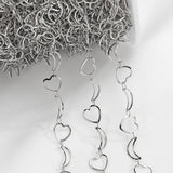 2M Stainless Steel Chain Love Heart Moon for Jewelry Making DIY