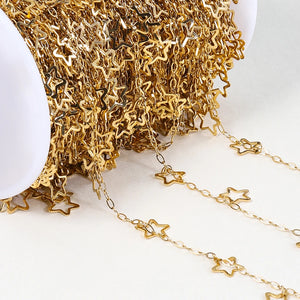 2M Star Link Chain Dangle Charms for Necklace Anklet DIY