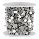 Stainless Steel Disc Sequins Chain Charms for Jewelry Making DIY
