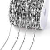 Stainless Steel Square Beads Chains for DIY Jewelry Making