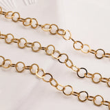 Gold-Plate Stainless Steel Hollow Link Cuban Chains