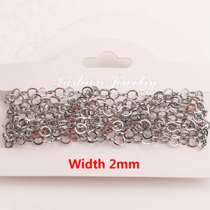 Gold-Plate Stainless Steel Hollow Link Cuban Chains
