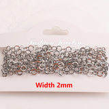 Gold-Plate Stainless Steel Hollow Link Cuban Chains
