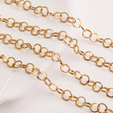 Gold-Plate Stainless Steel Hollow Link Cuban Chains