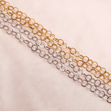 Gold-Plate Stainless Steel Hollow Link Cuban Chains