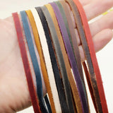 Flat Leather Jewelry Cord String Lace Rope DIY Necklace Bracelet Finding