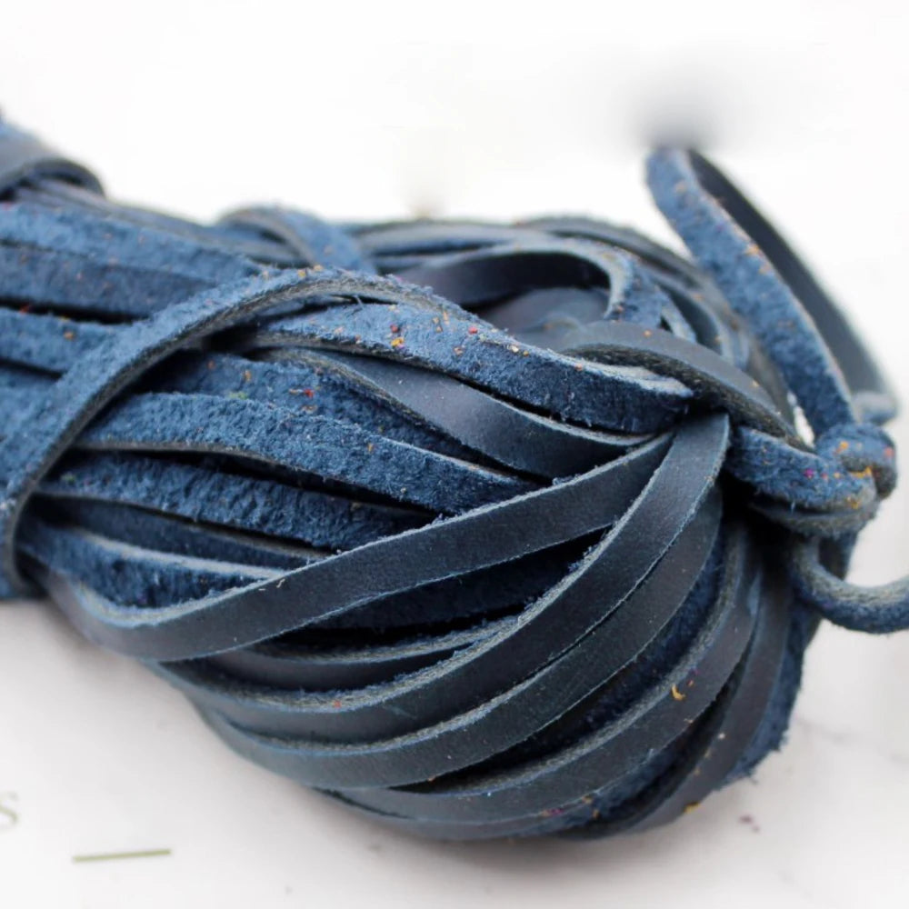 Flat Leather Jewelry Cord String Lace Rope DIY Necklace Bracelet Finding
