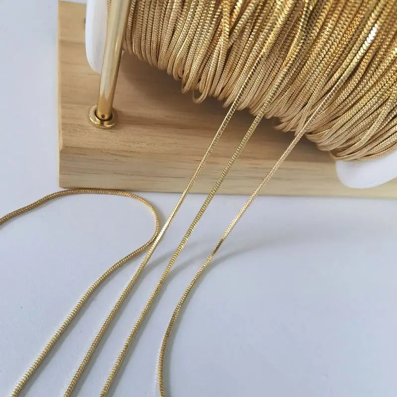 2M Copper Snake Chain for DIY Jewelry Making
