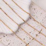 Gold-Plate Stainless Steel Ball Strip Cable Link Chains 2mm