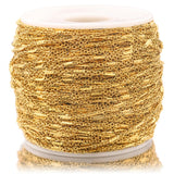 Gold-Plate Stainless Steel Ball Strip Cable Link Chains 2mm