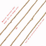 Gold-Plate Stainless Steel Ball Strip Cable Link Chains 2mm
