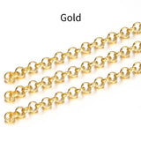 2Meters Copper Bracelet Cable Link Bulk Chains DIY Jewelry Making