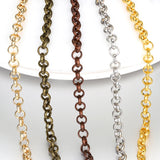 2Meters Copper Bracelet Cable Link Bulk Chains DIY Jewelry Making