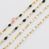 2Meters Stainless Steel Enamel Chains for Jewelry Making DIY