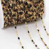 2Meters Stainless Steel Enamel Chains for Jewelry Making DIY