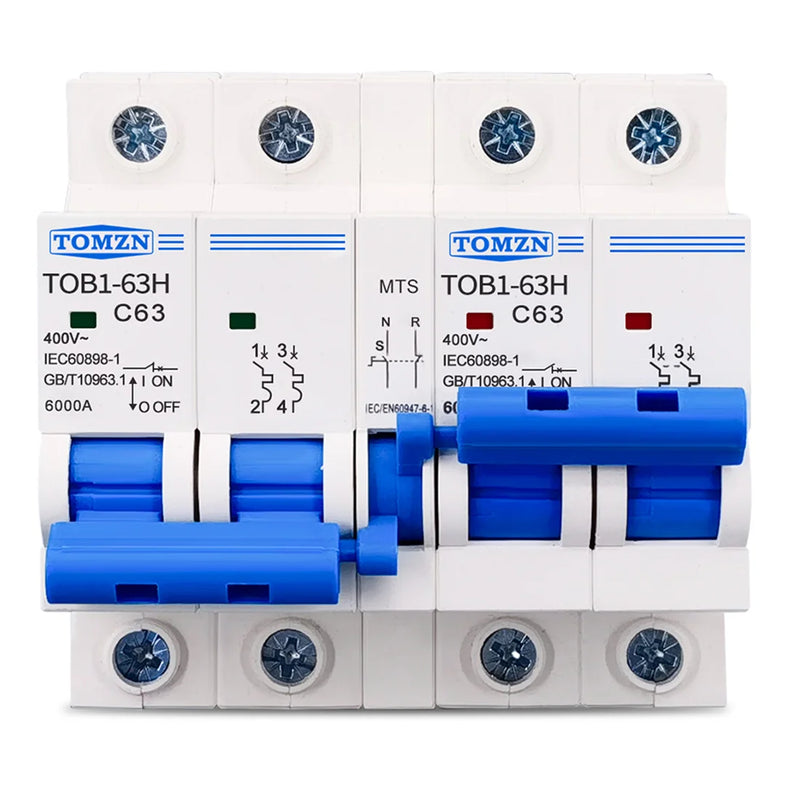 2P+2P Manual Transfer Switch Circuit Breaker MCB 16A