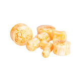 2PC Acrylic Ear Plugs Flesh Tunnels Round Saddle Ear Stretcher Gauge Expanders