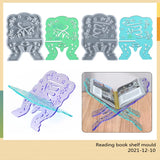 Silicone Mold Carved Eid Quran Book Stand Resin Holder