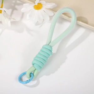 Braided Lanyard Keychain for Phone Case Women Anti Lost Knot Rope Strap