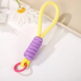Braided Lanyard Keychain for Phone Case Women Anti Lost Knot Rope Strap