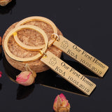 Our First Home Keychain Set Couples Housewarming Gift