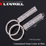 Our First Home Keychain Set Couples Housewarming Gift