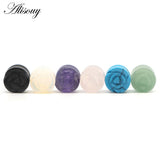 Flower Stone Ear Plugs Gauges Earrings Ear Plug Flesh Tunnel Piercing